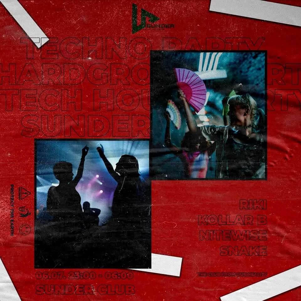 * SUNDER EVENTS * * SUNDERLAND AFTER * TECHNO * HARDGROOVE